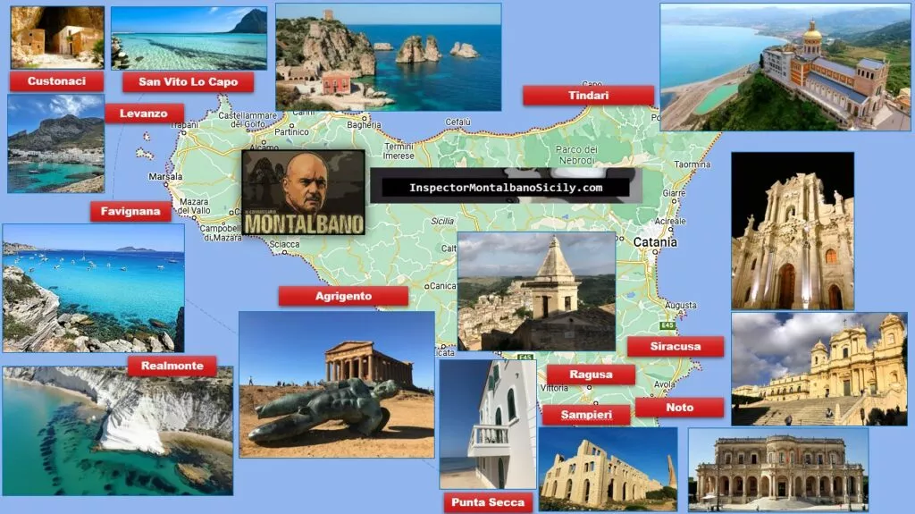 Montalbano Sicily Map Vigata Montelusa